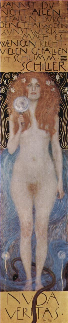Nuda Veritas symbolisme Gustav Klimt Peintures à l'huile